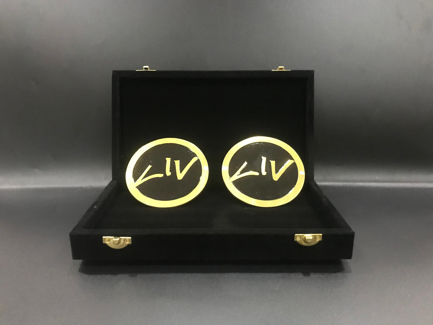 Liv Morgan Side Plates Set – 4mm Brass with Deluxe Display Box