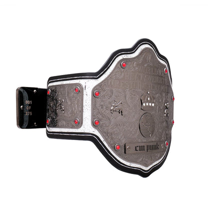 CM Punk Limited Edition Signature Series World Heavyweight Championship Replica Title Belt – Premium Adult Wrestling Collectible