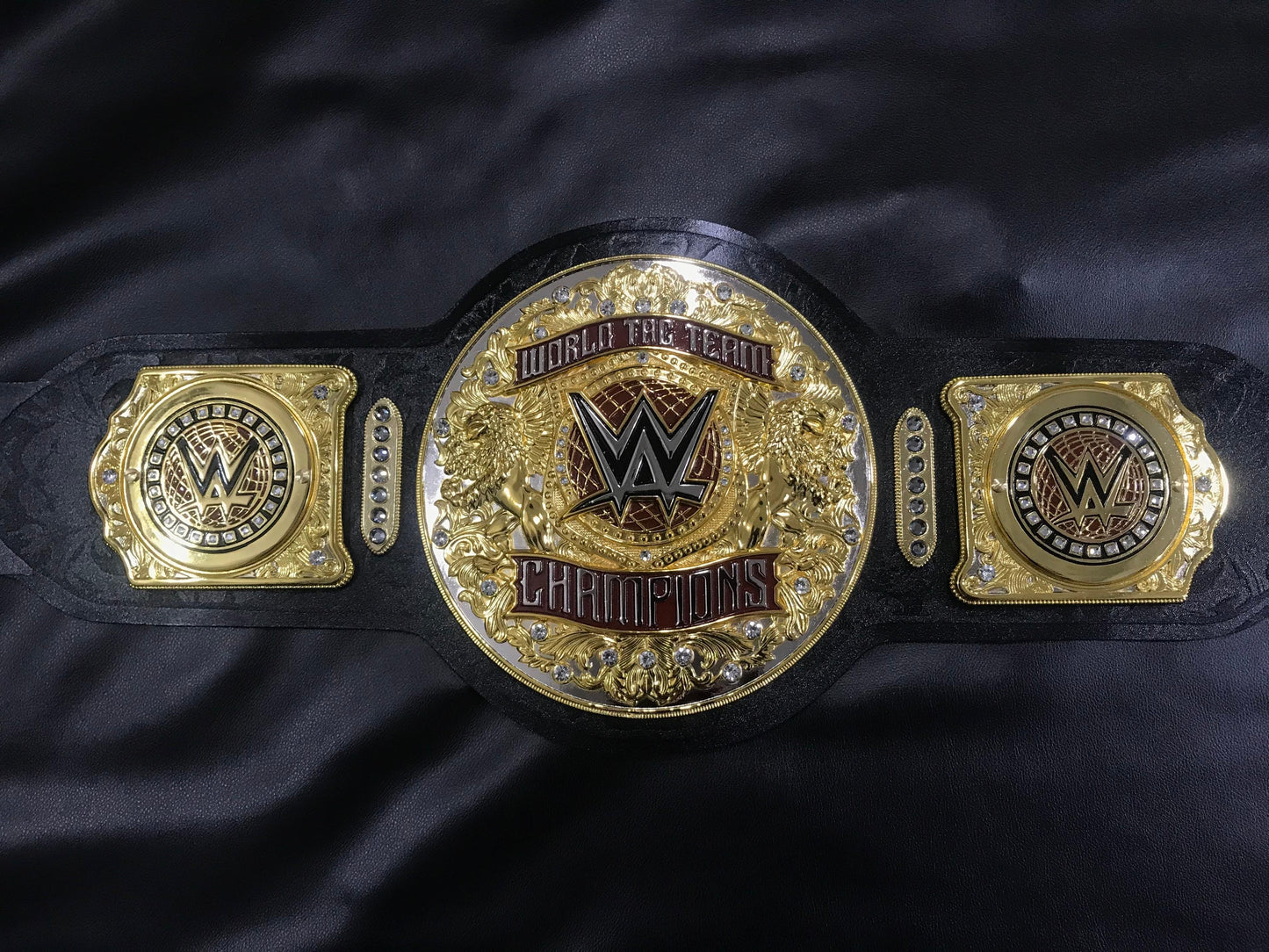 New World Tag Team Wrestling Championship Leather Belt – 10mm Diecast Brass | Adult Size