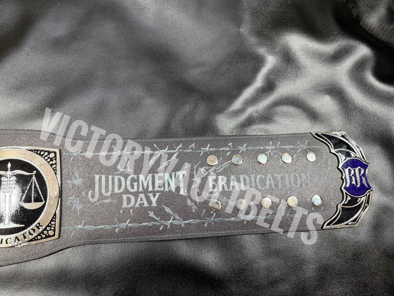 WWE Rhea Ripley “THE ERADICATOR” Custom Championship Belt With Matching Premium Belt Bag| Handcrafted Collector’s Edition |Judment Day Inspired