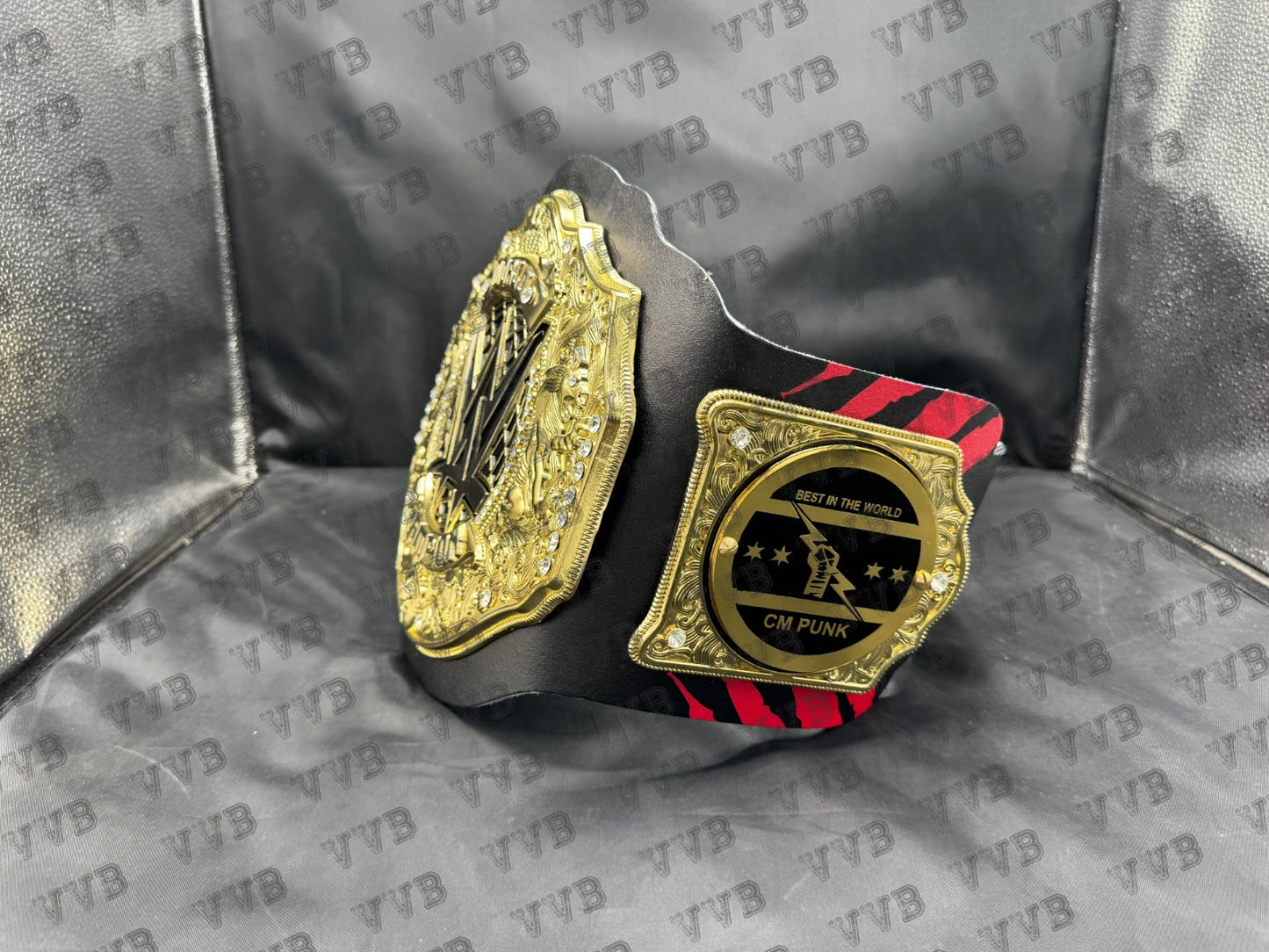 CM Punk World Heavyweight Custom Championship Wrestling Belt Replica – 6MM Diecast Plates