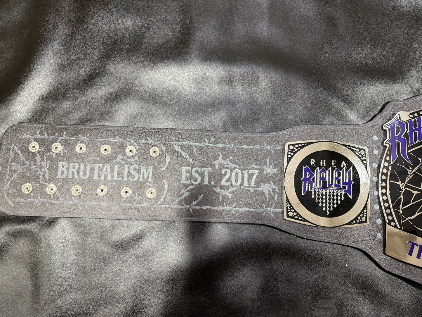 Rhea Ripley “THE ERADICATOR” Custom Championship Belt With Matching Premium Belt Bag| Handcrafted Collector’s Edition |Judment Day Inspired