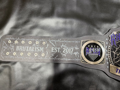 Rhea Ripley “THE ERADICATOR” Custom Championship Belt With Matching Premium Belt Bag| Handcrafted Collector’s Edition |Judment Day Inspired