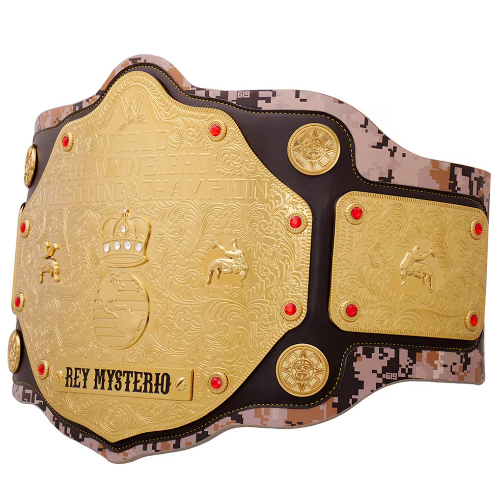 Rey Mysterio 619 San Diego Signature Series Championship Title Belt – 2mm Brass Replica (Premium Finish)