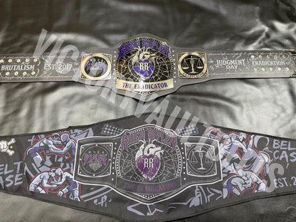 WWE Rhea Ripley “THE ERADICATOR” Custom Championship Belt With Matching Premium Belt Bag| Handcrafted Collector’s Edition |Judment Day Inspired