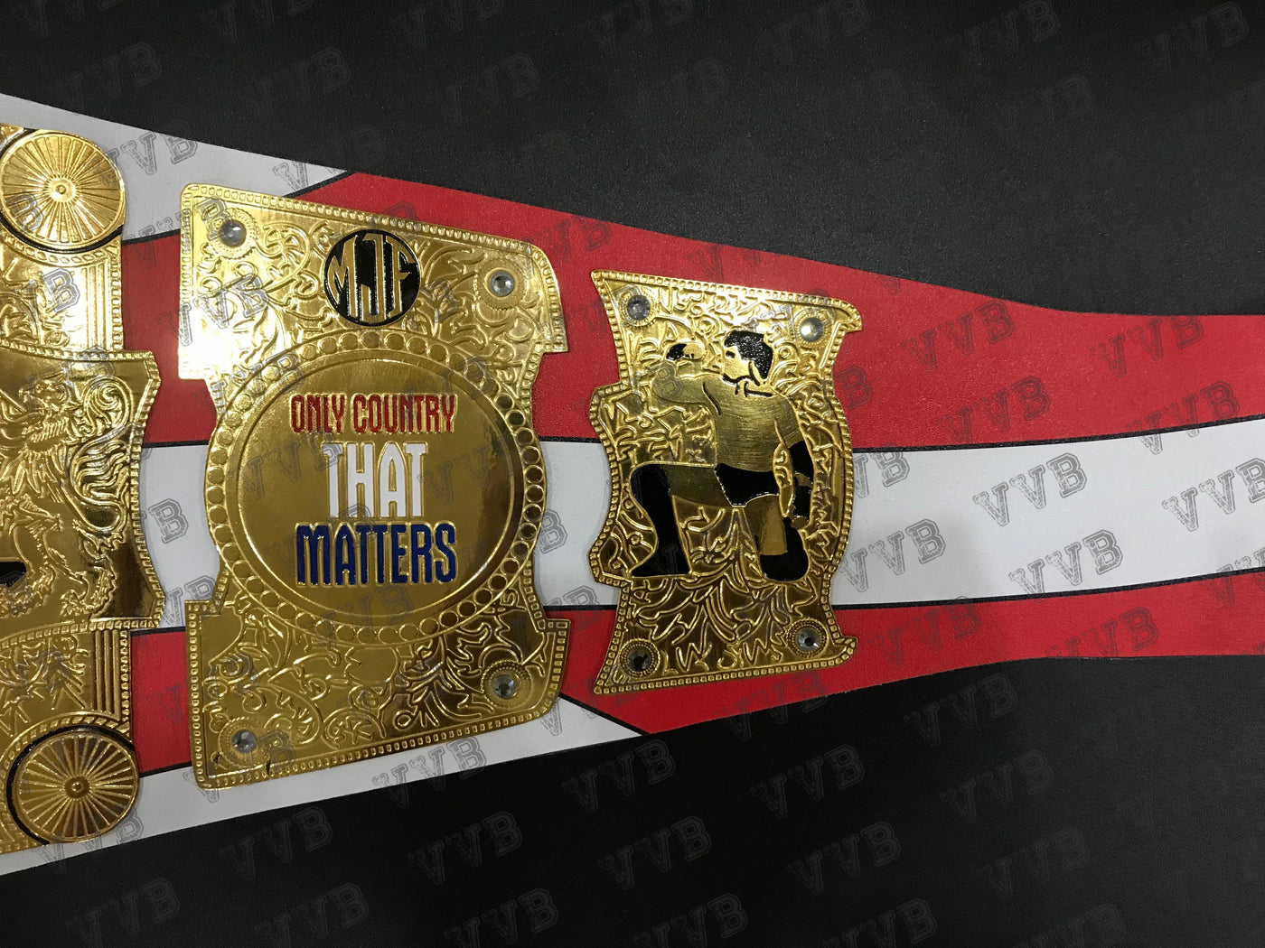 Custom MJF AEW American Heavyweight Wrestling Championship Belt 4mm Brass Replica