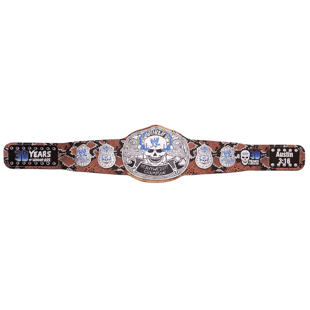 Stone Cold Steve Austin 30 Years Limited Edition Signature Series Championship Title Belt – Premium Wrestling Replica Collectible