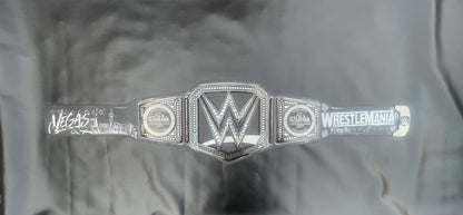 WrestleMania 42 Golden World Championship Belt – 6mm Premium Diecast Wrestling Title | Heavyweight Replica with Bag