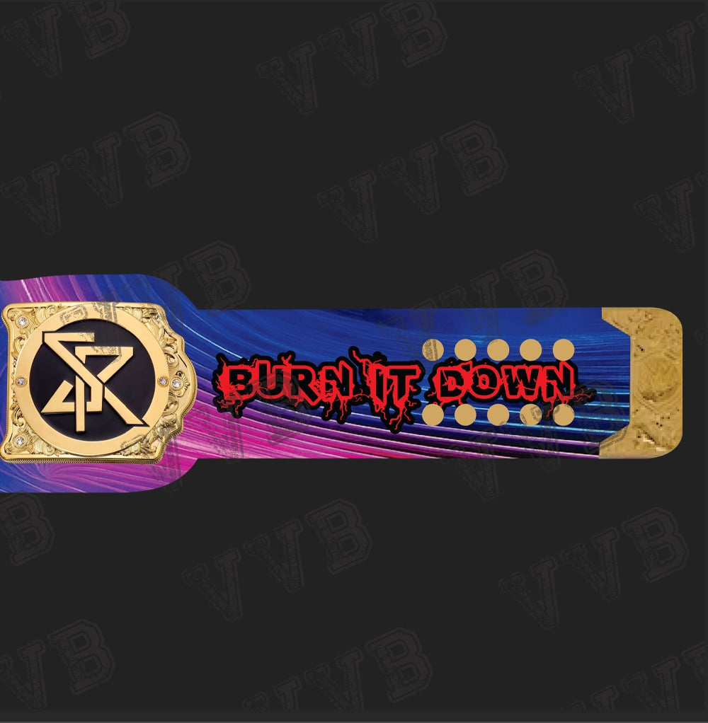 Custom Seth Rollins World Heavyweight Championship Belt Wrestling Title 6mm Diecast
