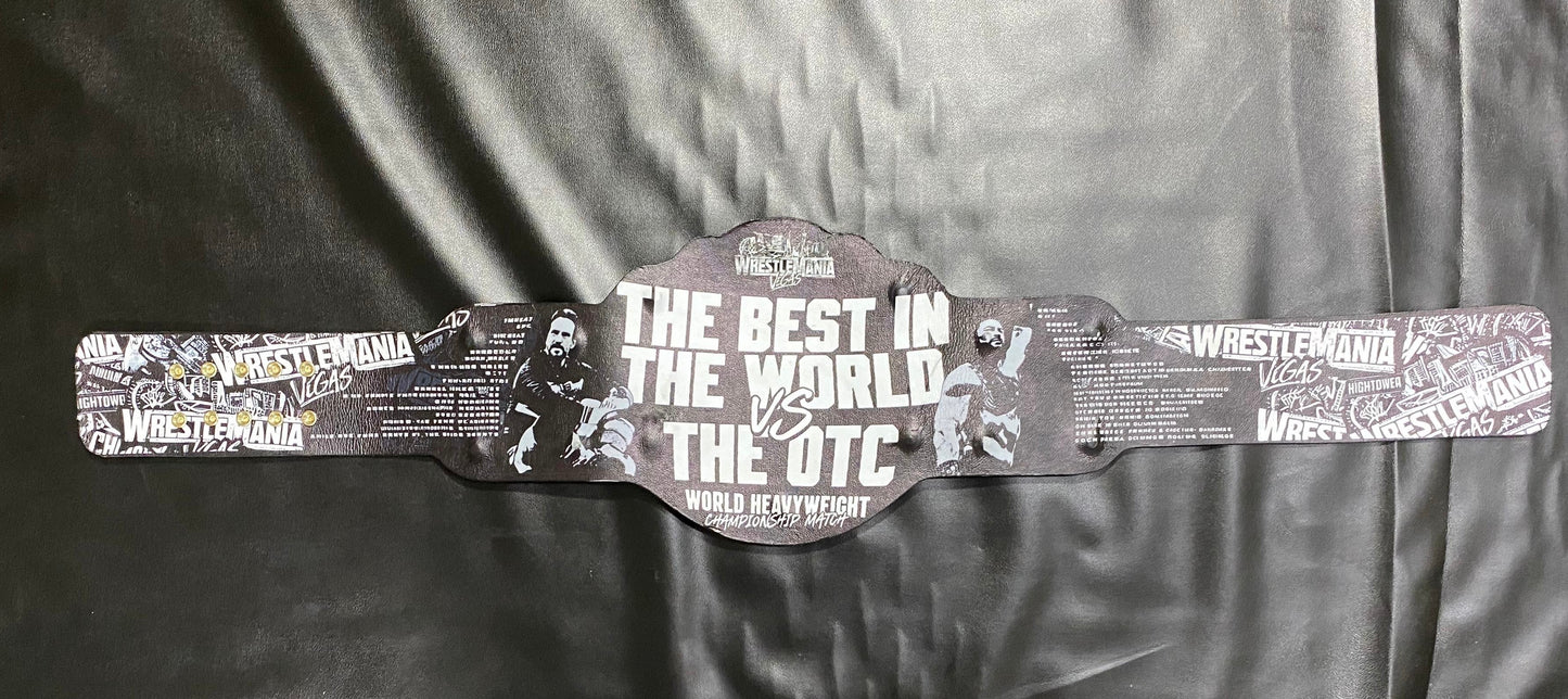 WWE WrestleMania 42 CM Punk vs Roman Reigns Championship Title Belt – Premium 6mm Die-Cast Collectible Belt