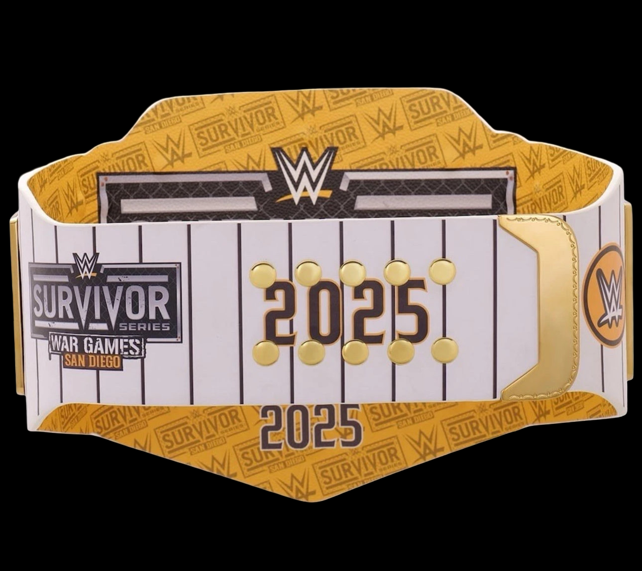 Survivor Series 2025 San Diego Undisputed Championship Replica Belt – 6mm Dual Metal Diecast Plates