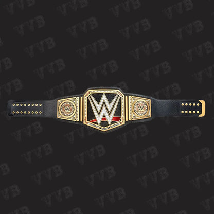 Authentic WWE replica wrestling title black strap