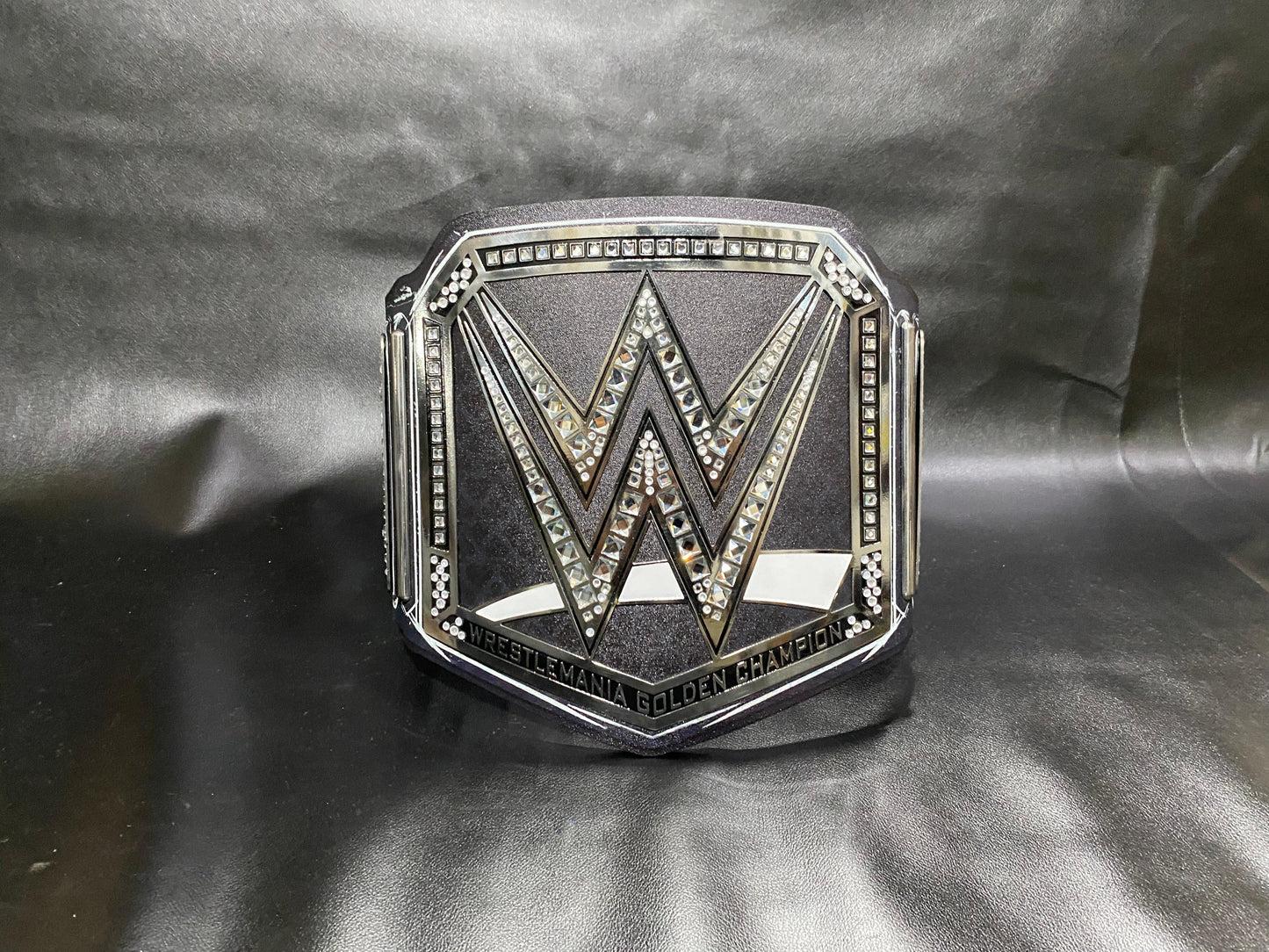 WrestleMania 42 Golden World Championship Belt – 2mm Premium Diecast Wrestling Title | Heavyweight Replica