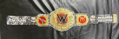 WWE WrestleMania 42 CM Punk vs Roman Reigns Championship Title Belt – Premium 6mm Die-Cast Collectible Belt