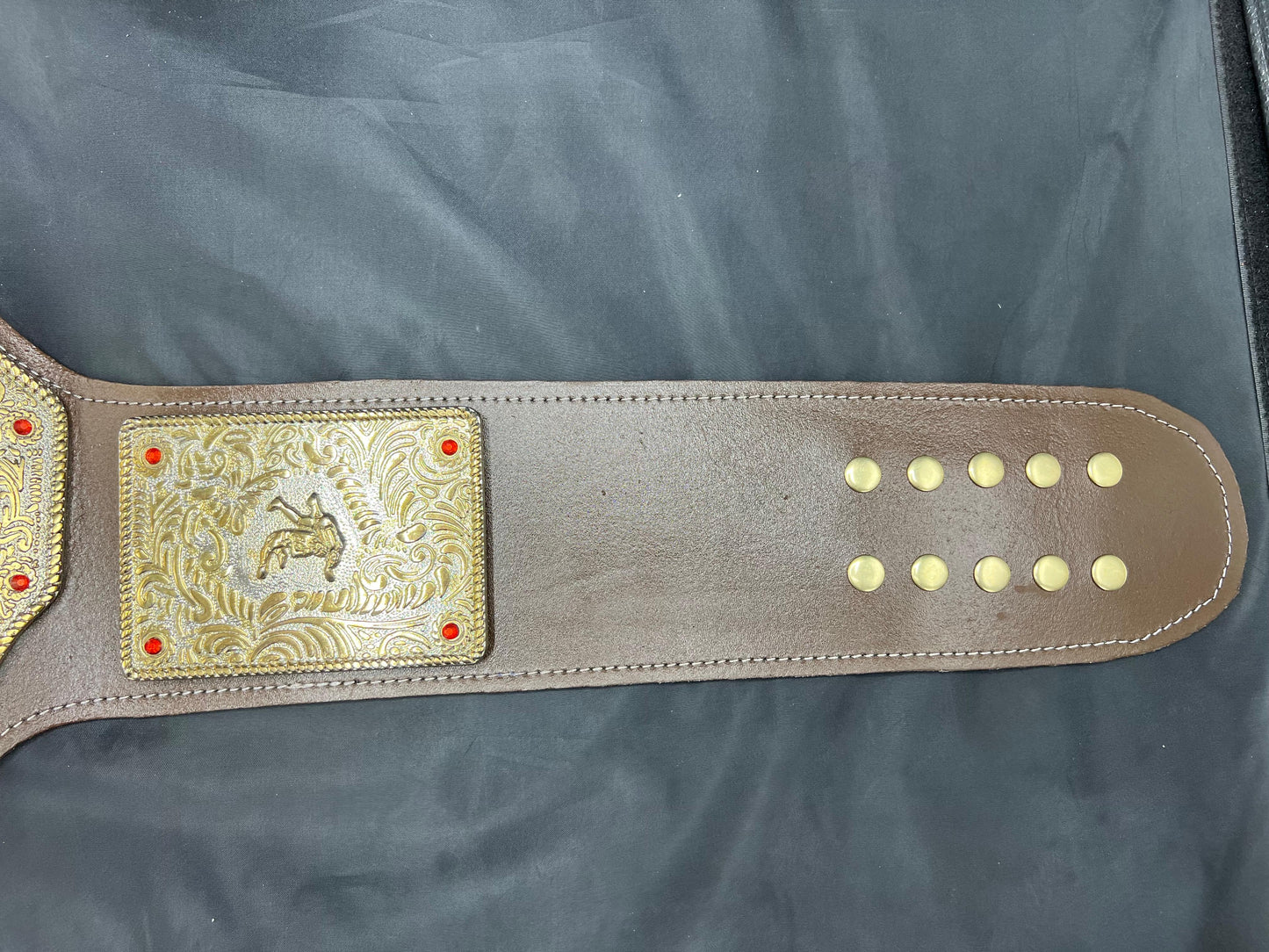 Big Gold World Heavyweight Red Strap Custom Wrestling Championship Belt – 6mm Die-Cast Premium Heavy Metal Edition
