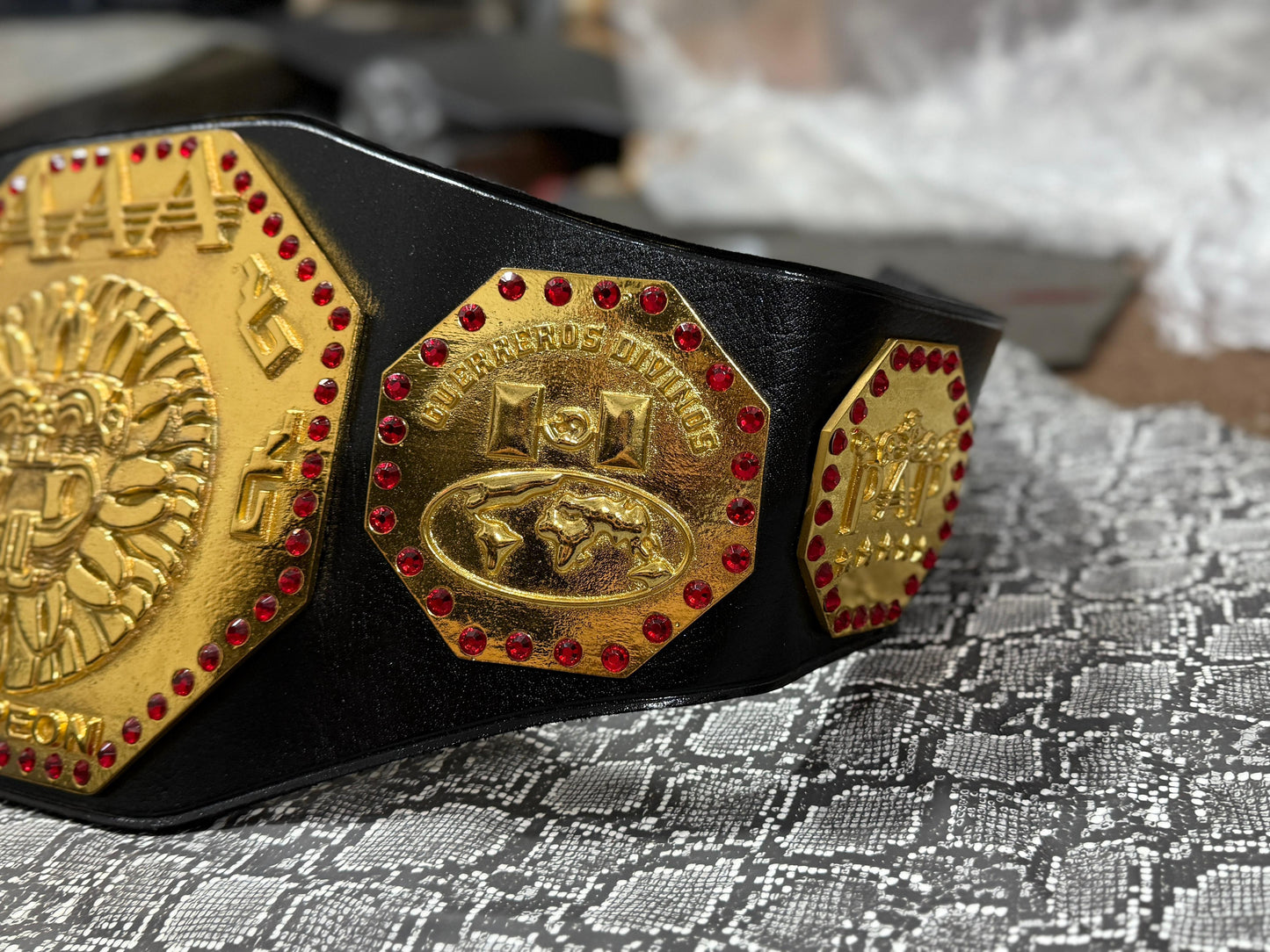 New AAA Mexico World Heavyweight Wrestling Championship Belt –Replica – Dominic