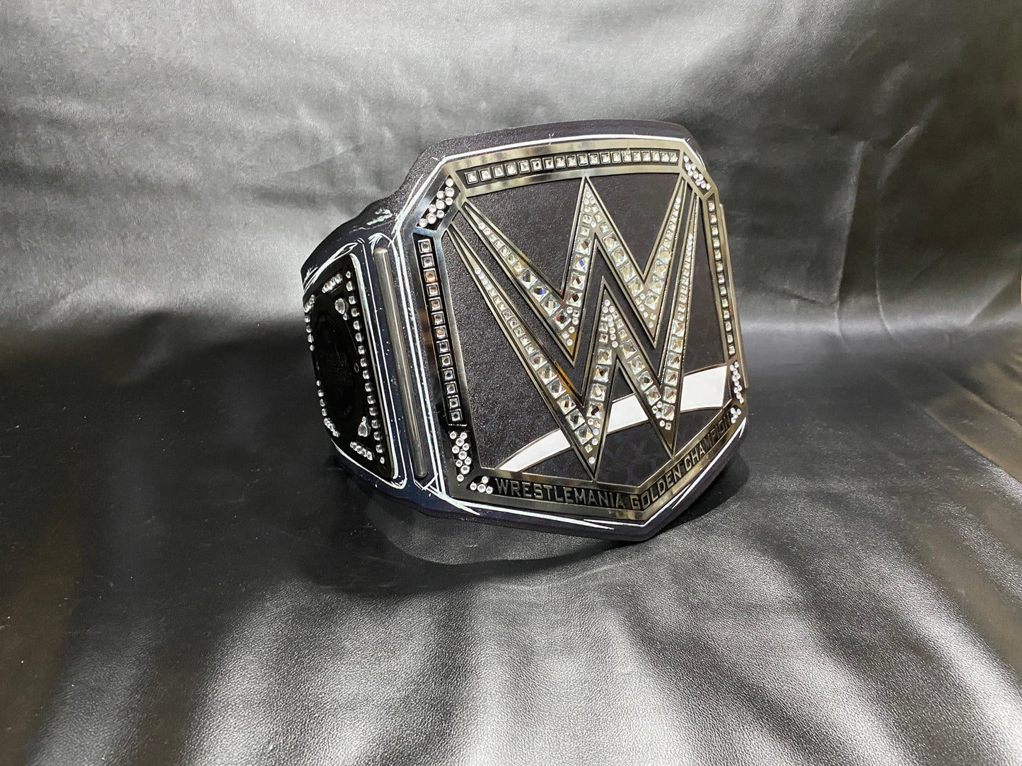 WrestleMania 42 Golden World Championship Belt – 2mm Premium Diecast Wrestling Title | Heavyweight Replica