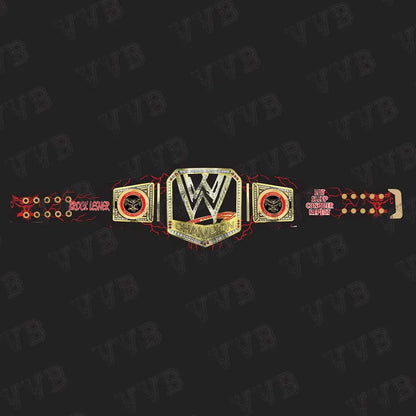 High-quality 2MM brass wrestling title displayed prominently