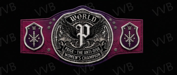 Women’s The Anti-Diva" Paige Signature Series Championship Concept Wrestling Belt Brass