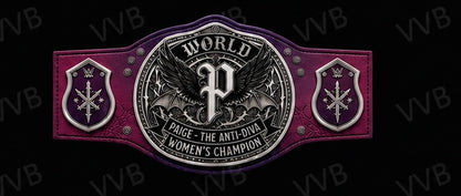 Women’s The Anti-Diva" Paige Signature Series Championship Concept Wrestling Belt Brass