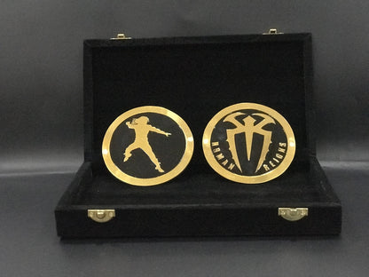 Roman Reigns Side Plates – 4mm Brass Custom Size (WWE Style) with Premium Box