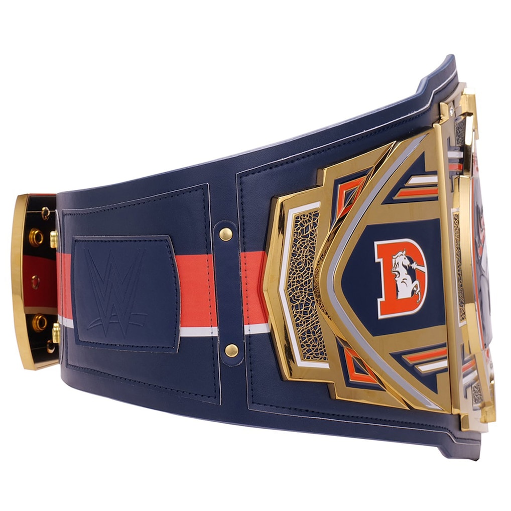 NFL Denver Broncos WWE Legacy Championship Title Belt – Premium Brass Adult Leather Strap Custom Replica