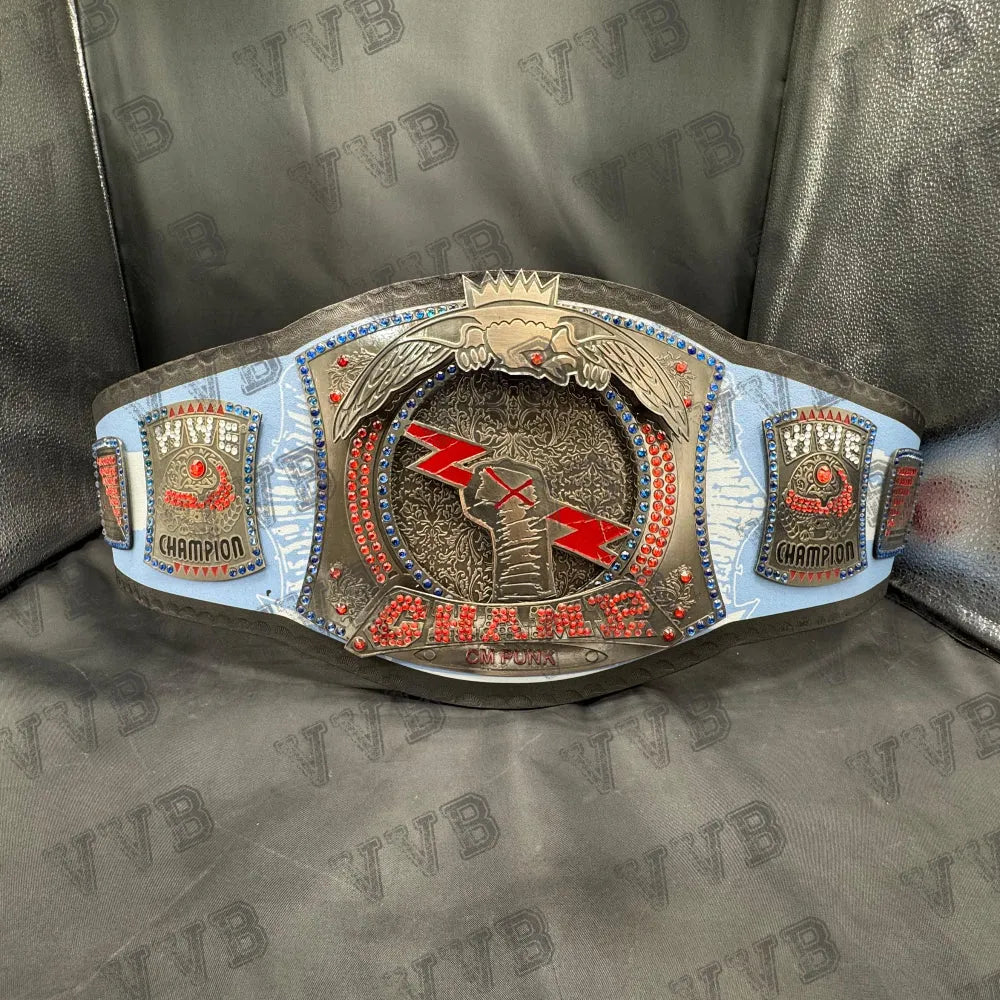 New CM Punk 434-Day Record Signature Series championship title spinner belt