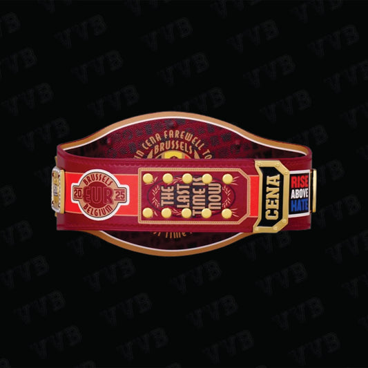 John Cena Farewell Tour 2025 Brussels Spinner Championship Replica Title Belt