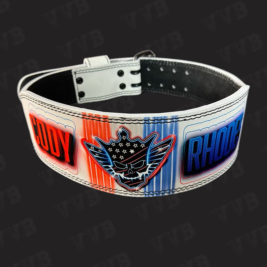 Cody Rhodes American Nightmare neon weightlifting belt