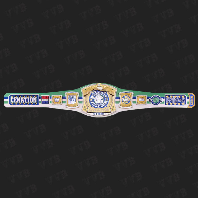 Collectible WWE belts with spinner design