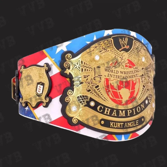 High-quality 2MM brass championship belt displayed prominently