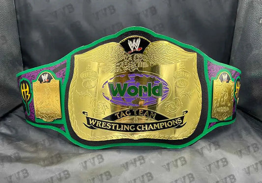 High-quality 2MM brass championship belt displayed prominently