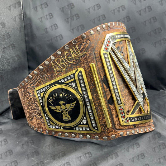 Custom Bray Wyatt Championship Belt Synthetic Leather Strap - Victory Vault Belts