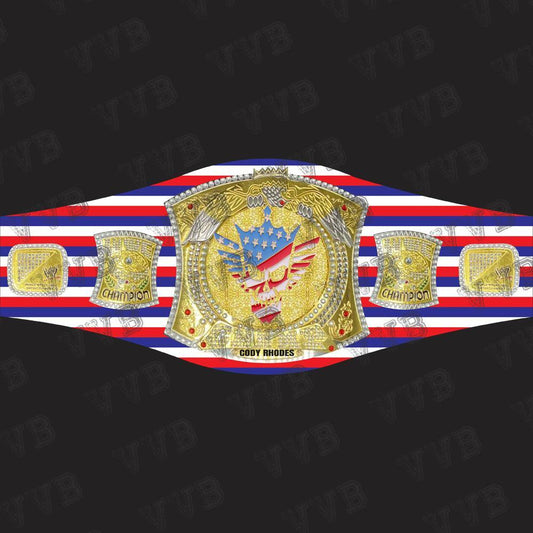Custom Cody Rhodes World Heavyweight Spinner Wrestling Championship Belt Replica