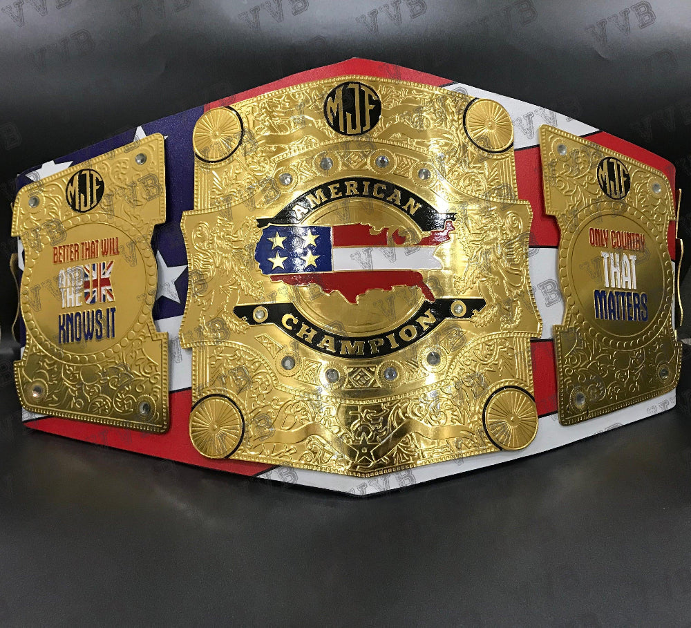 Custom MJF AEW American Heavyweight Wrestling Championship Belt Replica
