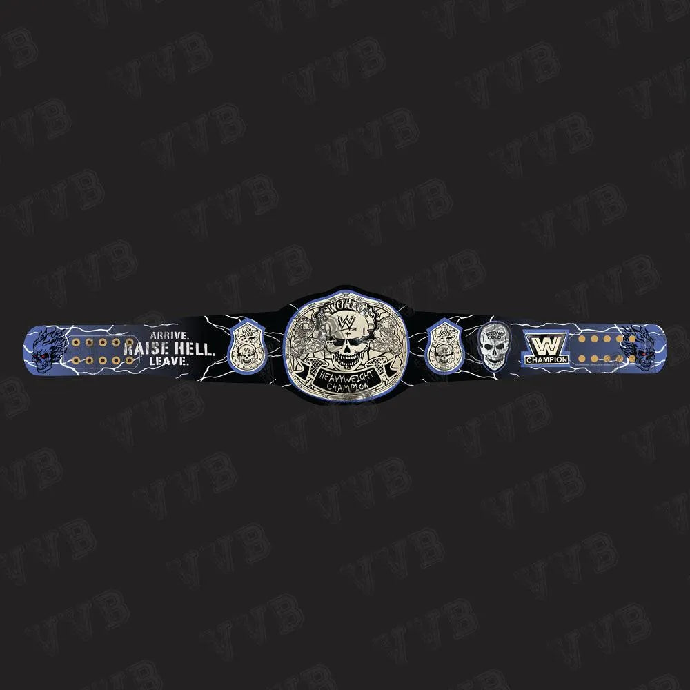 Custom New Stone Cold Limited Edition smoking skull championship title belt