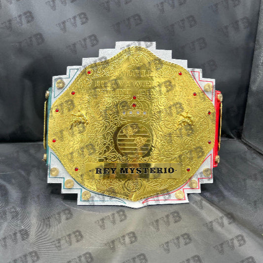 Custom Rey Mysterio World Heavyweight Wrestling Championship Belt – Lucha Tribute