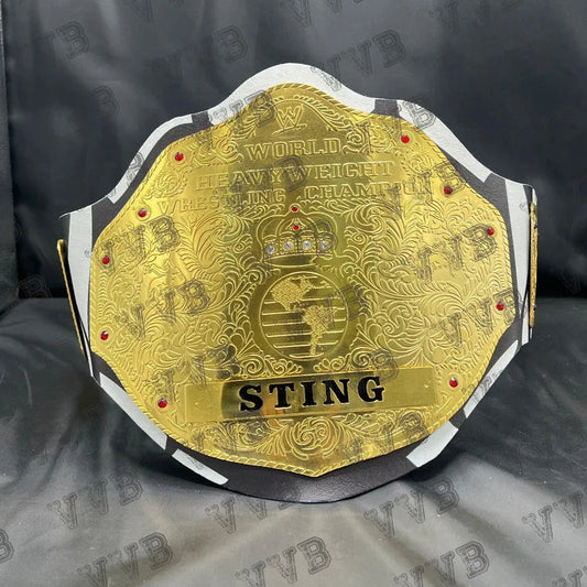 Custom Tribute To Sting Big Gold World Heavyweight Wrestling Championship Belt