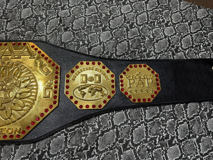 New AAA Mexico World Heavyweight Wrestling Championship Belt –Replica – Dominic