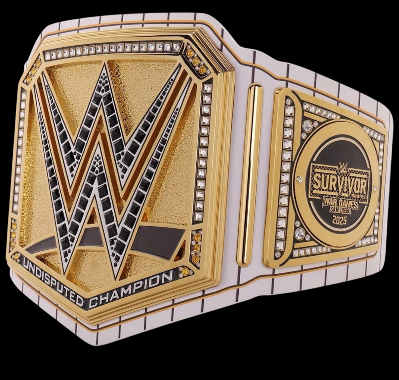 Survivor Series 2025 San Diego Undisputed Championship Replica Belt – 6mm Dual Metal Diecast Plates