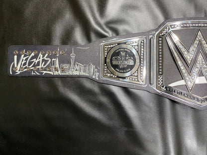 WrestleMania 42 Golden World Championship Belt – 2mm Premium Diecast Wrestling Title | Heavyweight Replica