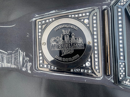WrestleMania 42 Golden World Championship Belt – 6mm Premium Diecast Wrestling Title | Heavyweight Replica with Bag