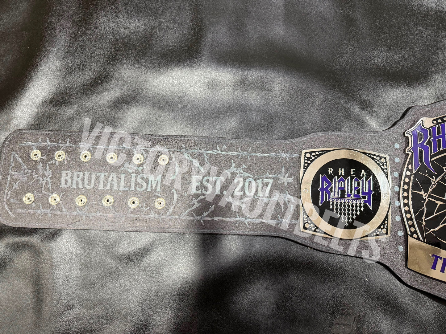WWE Rhea Ripley “THE ERADICATOR” Custom Championship Belt With Matching Premium Belt Bag| Handcrafted Collector’s Edition |Judment Day Inspired