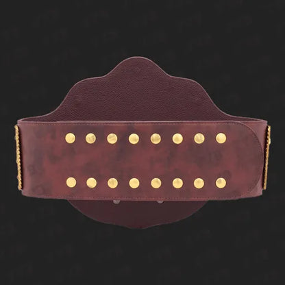 Pack of 2 - Big Gold Championship & Dual Plate Big Gold Wrestling Belts Replica
