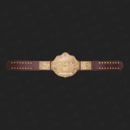 Pack of 2 - Big Gold Championship & Dual Plate Big Gold Wrestling Belts Replica