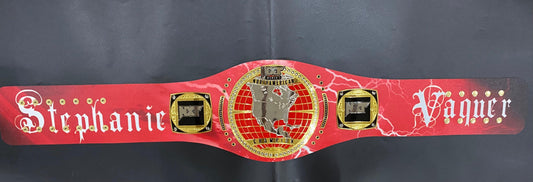 WWE NXT Women's North American Championship Replica Belt (Red Strap with Lighting Design