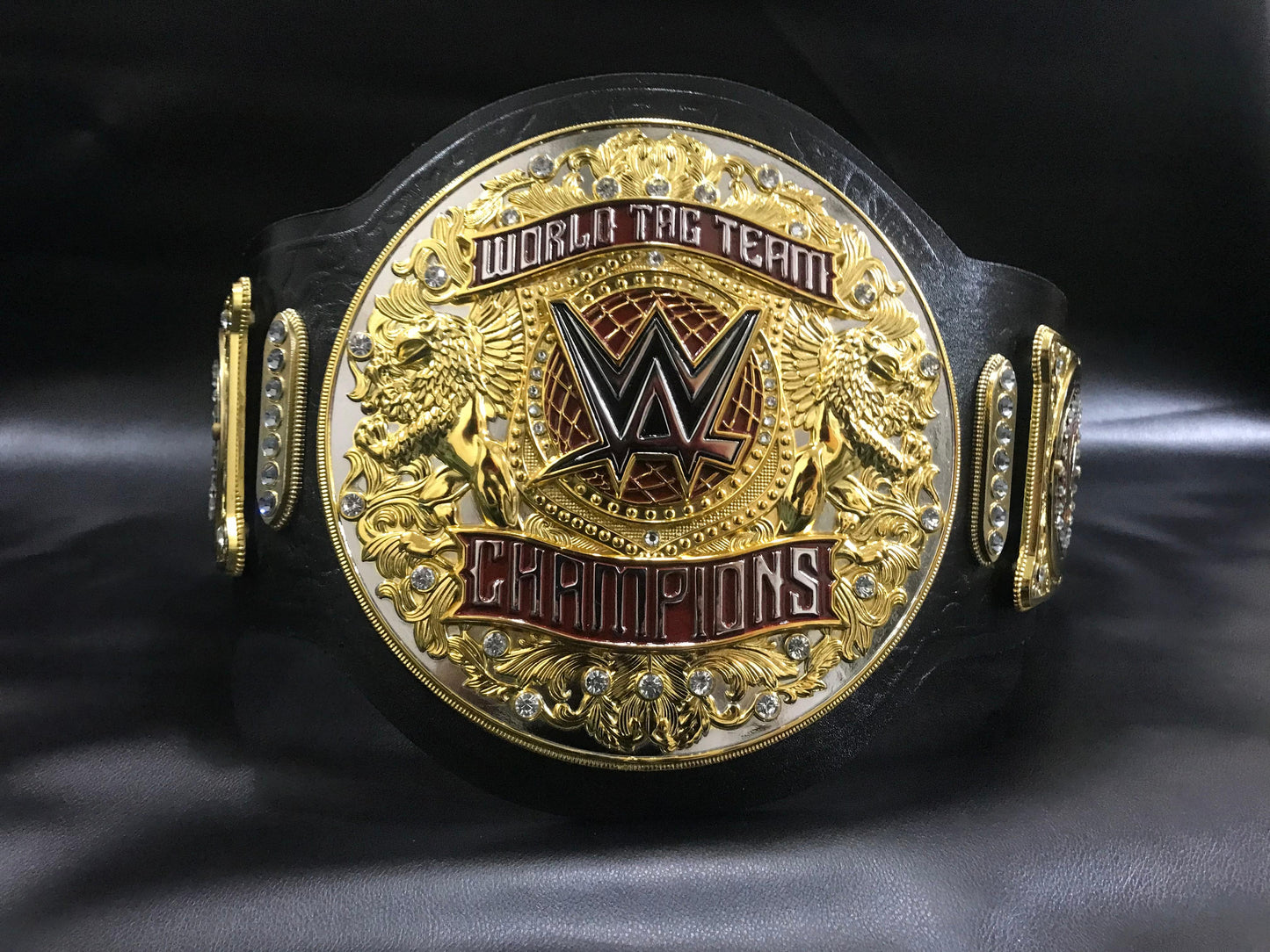 New World Tag Team Wrestling Championship Leather Belt – 10mm Diecast Brass | Adult Size