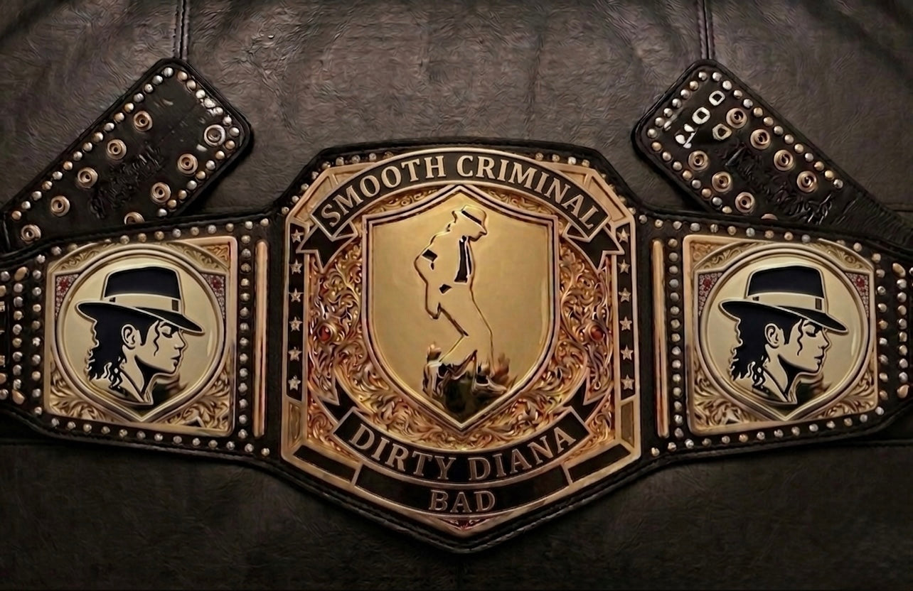 Michael Jackson “Smooth Criminal” Dirty Diana Custom Championship Wrestling Belt – Premium Gold Plated Tribute Title Replica Inspired by the BAD Era