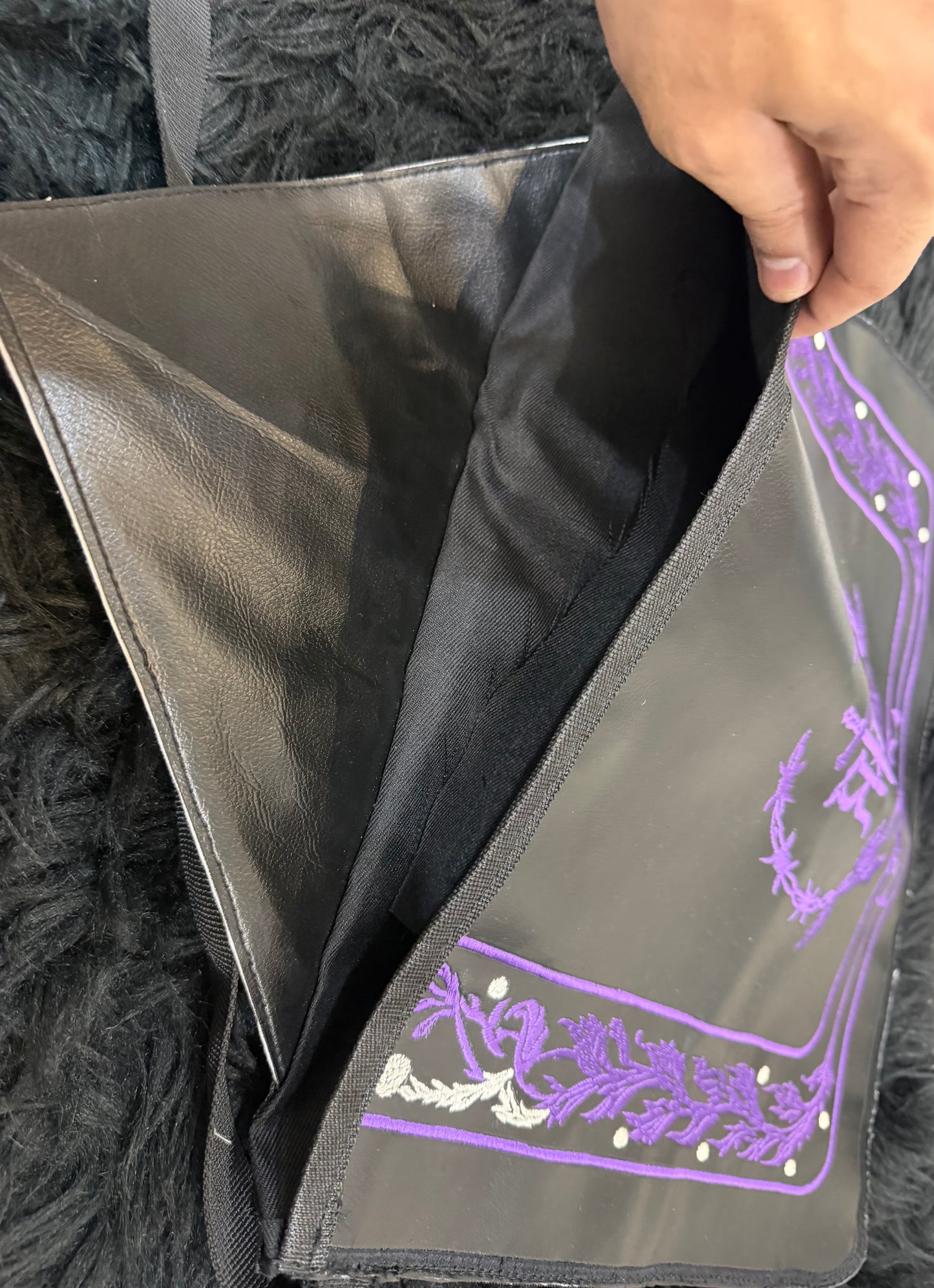 Custom Rhea Ripley Inspired Embroidered Side Bag with Premium Metal MAMI 2024 Judgment Day Championship Medal – Handmade Wrestling Fan Collectible