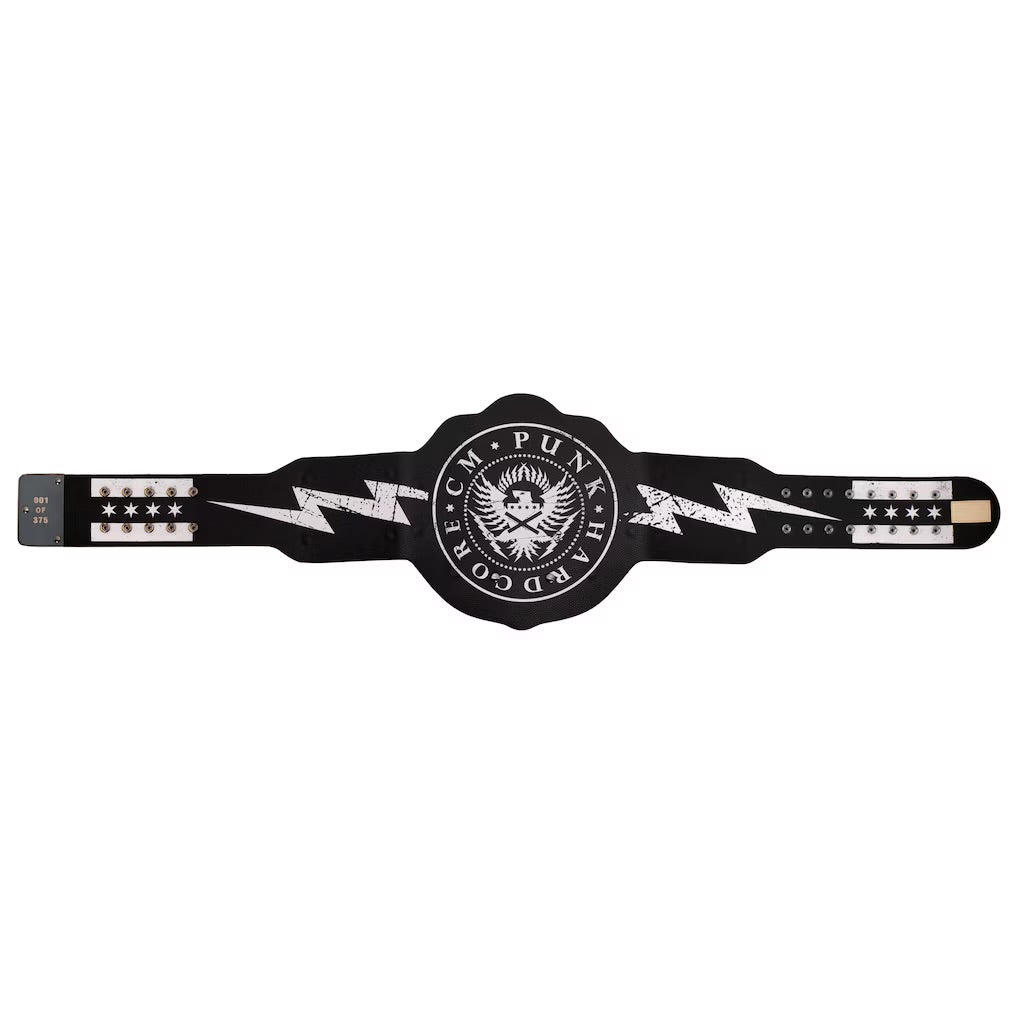 CM Punk Limited Edition Signature Series World Heavyweight Championship Replica Title Belt – Premium Adult Wrestling Collectible